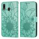 thumbnail image 1 of Funda tipo cartera con girasoles grabados para Samsung A40, elegante, multifuncional y con protección total., 1 of 5