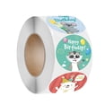 thumbnail image 3 of Pegatinas de feliz cumpleaños para niños, etiqueta de sellado para decoración de regalo de cumpleaños, juguetes, paquete de álbum de recortes, 50-500 Uds., 3 of 4