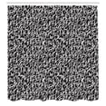 thumbnail image 2 of Ambesonne School Shower Curtain, Handwritten Grunge Letters, 69"Wx84"L, Dark Grey White, 2 of 4