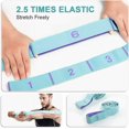thumbnail image 2 of Correa de ejercicio, bandas elásticas de yoga con 9 anillos, bandas elásticas de ejercicio para entrenamiento, banda elástica de resistencia para yoga, yoga latino, pilates, baile, ejercicios de fitn, 2 of 4