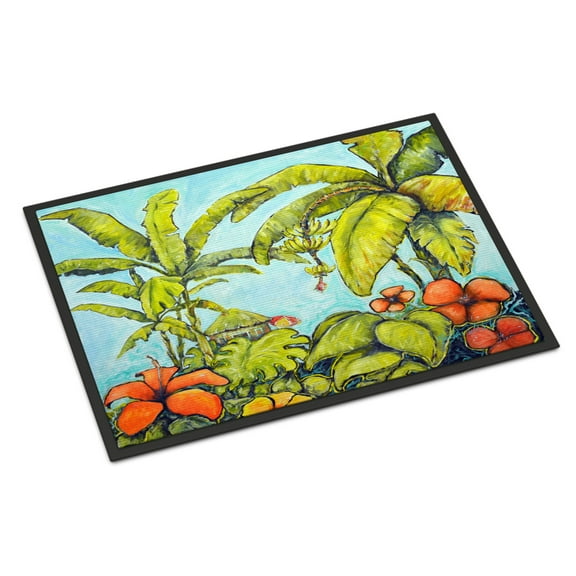 Carolines Treasures MW1268MAT Banana Cabana Door Mat Indoor Rug or Outdoor Welcome Mat 18x27 Doormat 18H X 27W