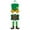 Green-B, variant on Holloyiver St. Patrick's Day Door Sign, St. Patrick's Day Themed Hanging Welcome Sign Irish Hanging Door Decor with Shamrock Leprechaun High Hat and Feet Wall Sign Ornament