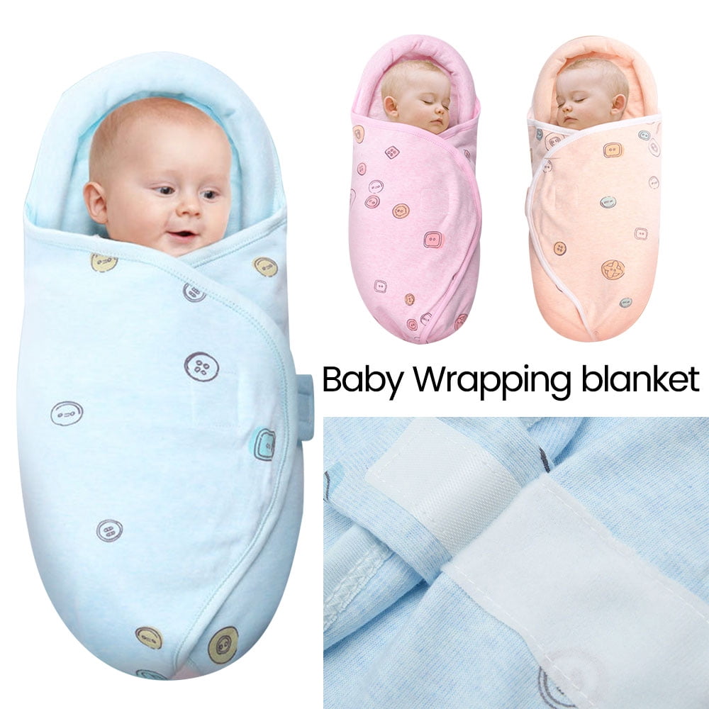 Newborn Infant Baby Swaddle Blanket Kids Sleeping Boys Girl Muslin Wrap Headband 