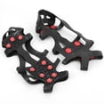 thumbnail image 1 of Nieve Hielo Pinza Escalada Crampones 9 Dientes Antideslizante Senderismo Accesorios, 1 of 9