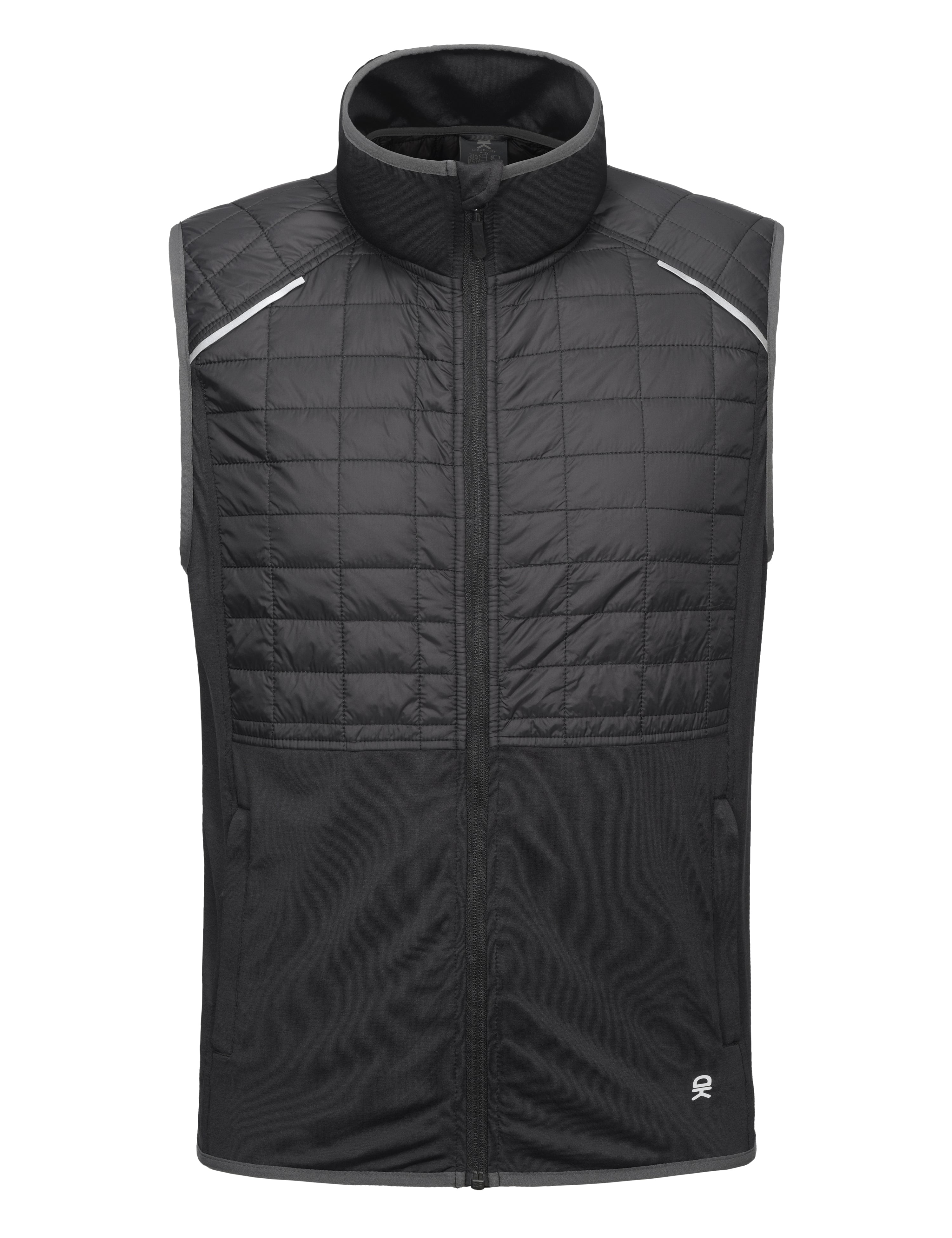 Little Donkey Andy Men's Lightweight Golf Vest Warm Outdoor Sleeveless Jacket for Hiking Travel Running Casual Black M