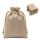 thumbnail image 1 of 50 bolsas de regalo de arpillera KUPOO, 10 x 14 cm, con cordón, 1 of 5