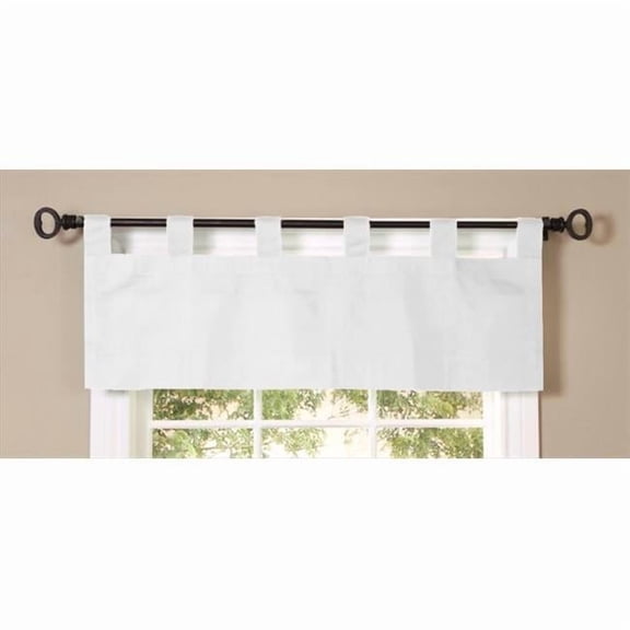 Commonwealth Thermalogic Weathermate Solid Tab Valance in White