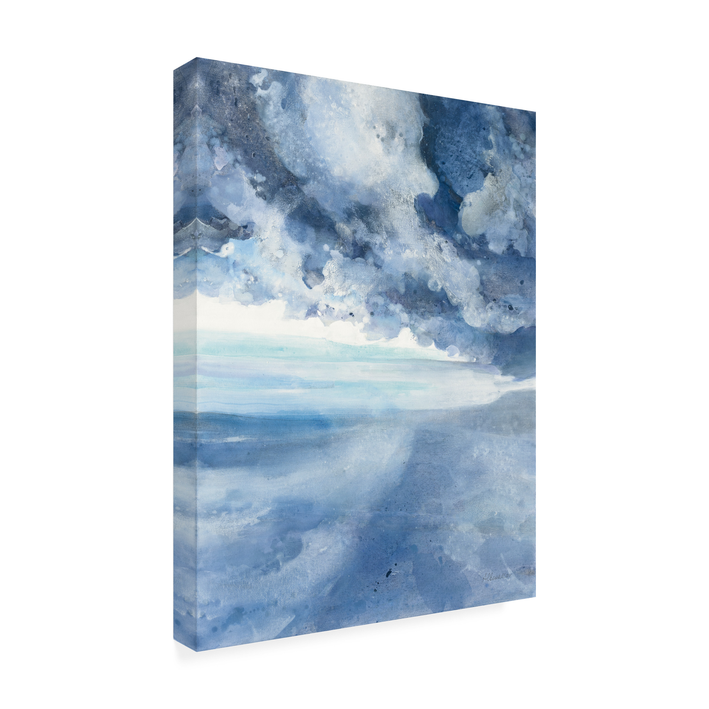 Trademark Fine Art 'The Sea And Clouds' Canvas Art by Albena Hristova