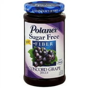 Polaner Sugar Free Concord Grape Jam With Fiber, 13.5 oz (Pack of 12)