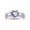 Aquamarine, variant on Mens Rings Sterling Silver Classic Design 7X5MM Oval Gemstone & Diamond Amethyst February Birthstone Ring Size 11