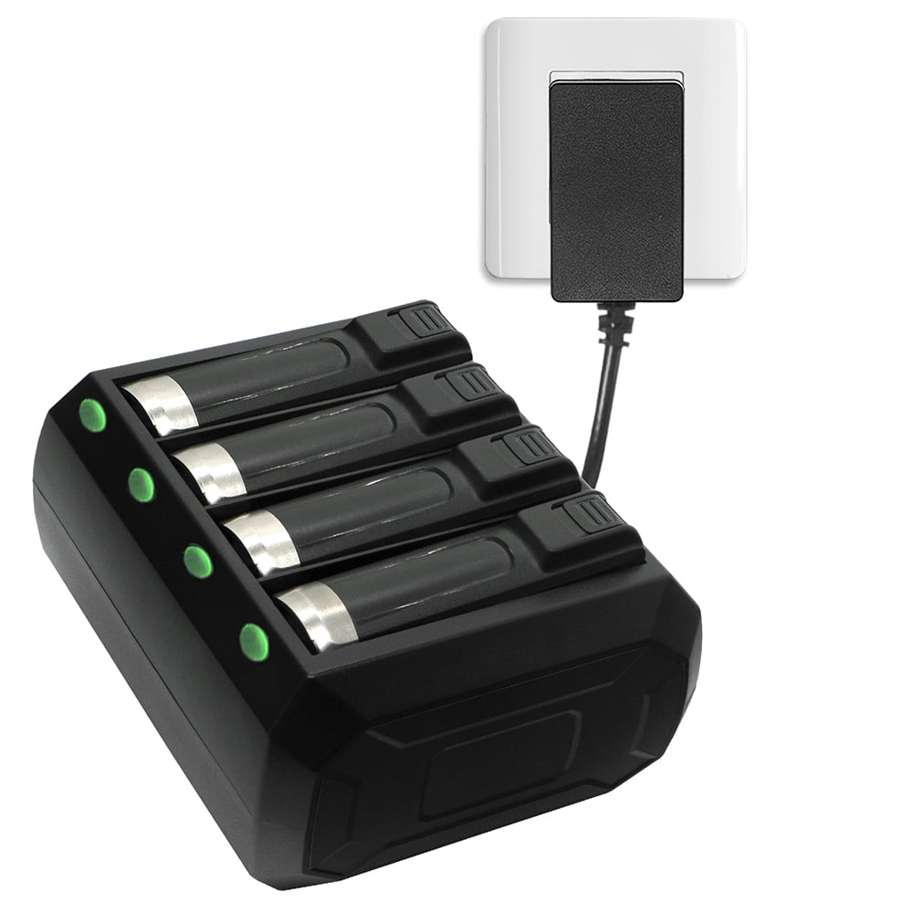 4 Slot Charger Cradle with Adapter for Zebra WT6000 RS6000 Barcode Scanner Charger Base