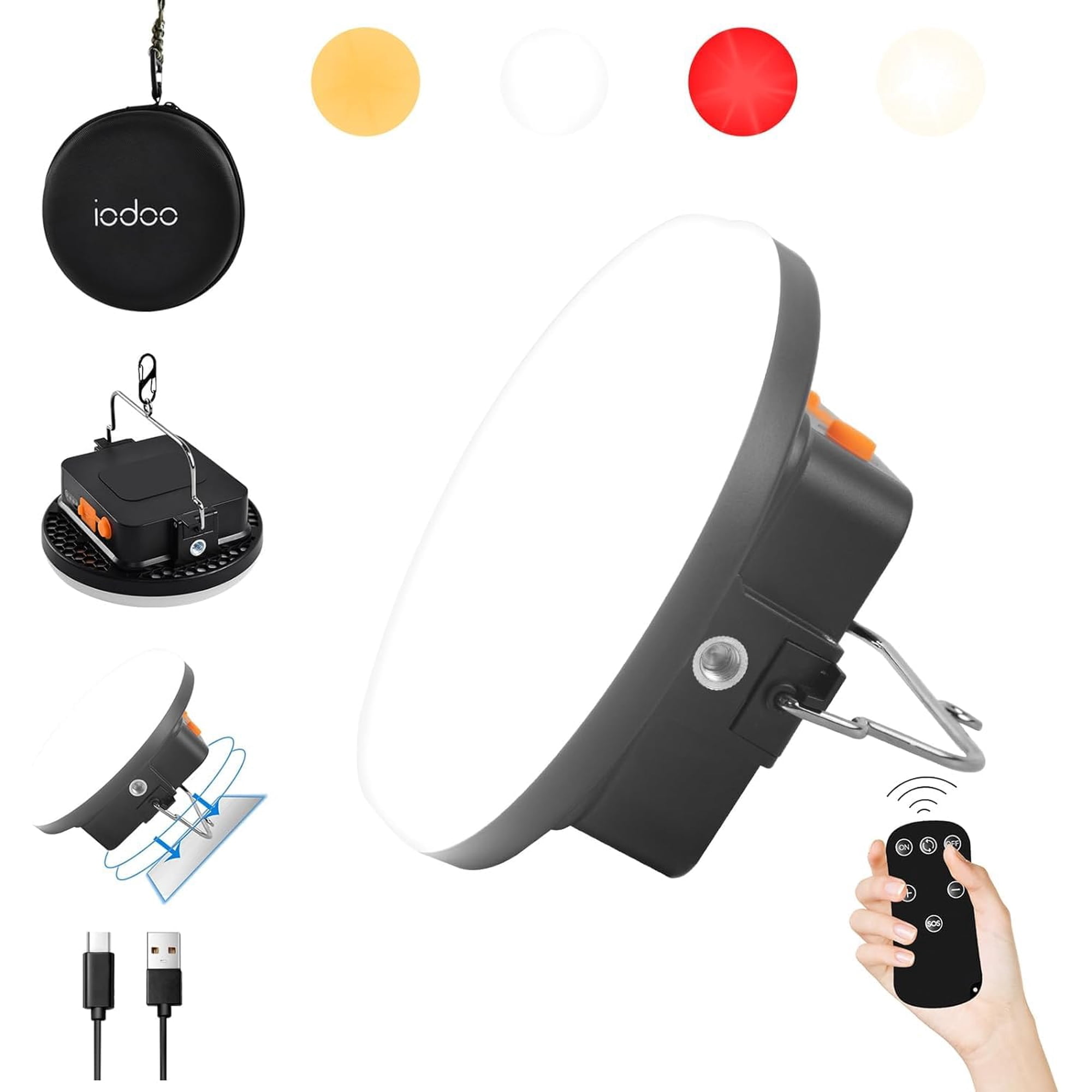 Lampe Camping Rechargeable Lanterne Camping avec Batterie de 5200mAh, Matériau Métallique Durable, 3 Modes de Lumière et Lumière Réglable, Lampe de Camping Rétro Idéal pour Camping, Coupure de Courant Lampe Camping Rechargeable Lanterne Camping avec Batterie de 5200mAh, Matériau Métallique Durable, 3 Modes de Lumière et Lumière Réglable, Lampe de Camping Rétro Idéal pour Camping, Coupure de Courant