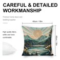 thumbnail image 2 of mountain lake trees Linen toss pillowcase decoration pillowcase gifting preferred 18x18 inch cushion cover 4 sets sofa pillowcase sofa bedroom living room car, 2 of 8