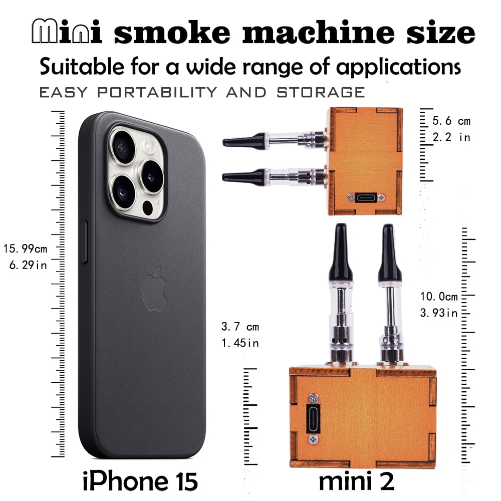 Mini Fog Machine for Food,1000mA/h， Handheld Smoke Machine Remote Control Mini Fog Machine Smoke Maker for Videos ，Photography ，Outdoor Activities， Party