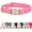 Hot Pink, variant on Minzimin 1Pack Soft Cotton Dog Collar Adjustable Corduroy Dog Collars for Small Medium Large Female Dogs(Pink,Small)