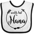 thumbnail image 3 of Inktastic World's Best Nana Girls Baby Bib, 3 of 4