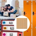 thumbnail image 3 of Moyic Paquete de 100 pegatinas de números consecutivos a largo plazo Clasificación Almacenamiento de inventario Suministros de organización Decoración del hogar negro sobre naranja tipo 1 Moyic HA059300-26B, 3 of 6