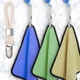 thumbnail image 5 of 6 pcs Towel Clips, Metal Dish Towel Hook with Woven Cotton, Strong Dishcloth Clip, Clothes Clips, Beach Towel Hooks, Hand Towels for Kitchen and Bathr, 5 of 5