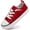 red, variant on UYSYZBC Toddler & Little Kids Wide Toe Box Lace-Up Canvas Shoes, Boys Girls Cushioned Non-Slip Casual Sneakers,Red