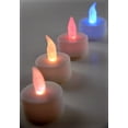 thumbnail image 2 of 12 Pieces of 4 RGB Battery Operated Tealights, 2 of 3