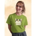 thumbnail image 2 of Kitten Looking Down T-Shirt Women -Kayomi Harai Designs, Female Small, 2 of 4