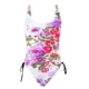 thumbnail image 5 of Tops de Bikini para las Mujeres Patrón Multicolor Impresión Trasera Recorte Sling Traje de Baño, Traje de Baño de Pieza Modesta, 5 of 6