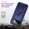 thumbnail image 3 of TJS for Google Pixel 10 / 10 Pro Phone Case, Impact Resistant Metal Ring Magnetic Support Kickstand Drop Protector Cover (Blue), 3 of 6