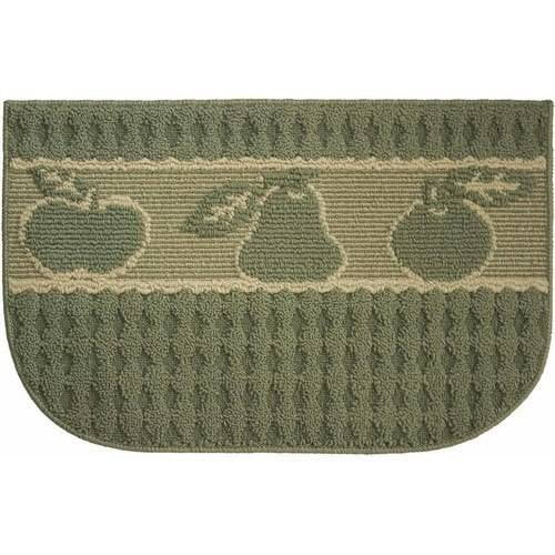 Structures Textured Loop 18" x 30" Wedge Kitchen Rug