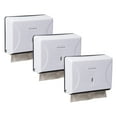 thumbnail image 6 of Mind Reader Multifold Paper Towel Dispenser, Paper Towel Holder, Restroom, Wall Mount, Set of 3, White, 6 of 10
