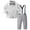 Grey, variant on Zshosam Toddler Boys Tuxedo Kids Toddler Boy Gentleman Outfits Button Down Shirt Suspender Pant Wedding Formal Church Suit Dress Birthday Clothes Size 12 18 Months,(Grey 12-18 Months)