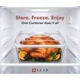 thumbnail image 6 of Razab 6500ML & 520ML Extra Large Glass Food Storage Containers with Lids - Leakproof Meal Prep Containers with Lids for Roasting & Storing Leftover, 6 of 9
