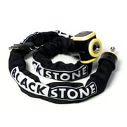 Blackstone Chain Bike Lock with 130 dB Alarm Heavy Duty 10 mm 4 FT chain with Six-sided Hardened Manganese Steel