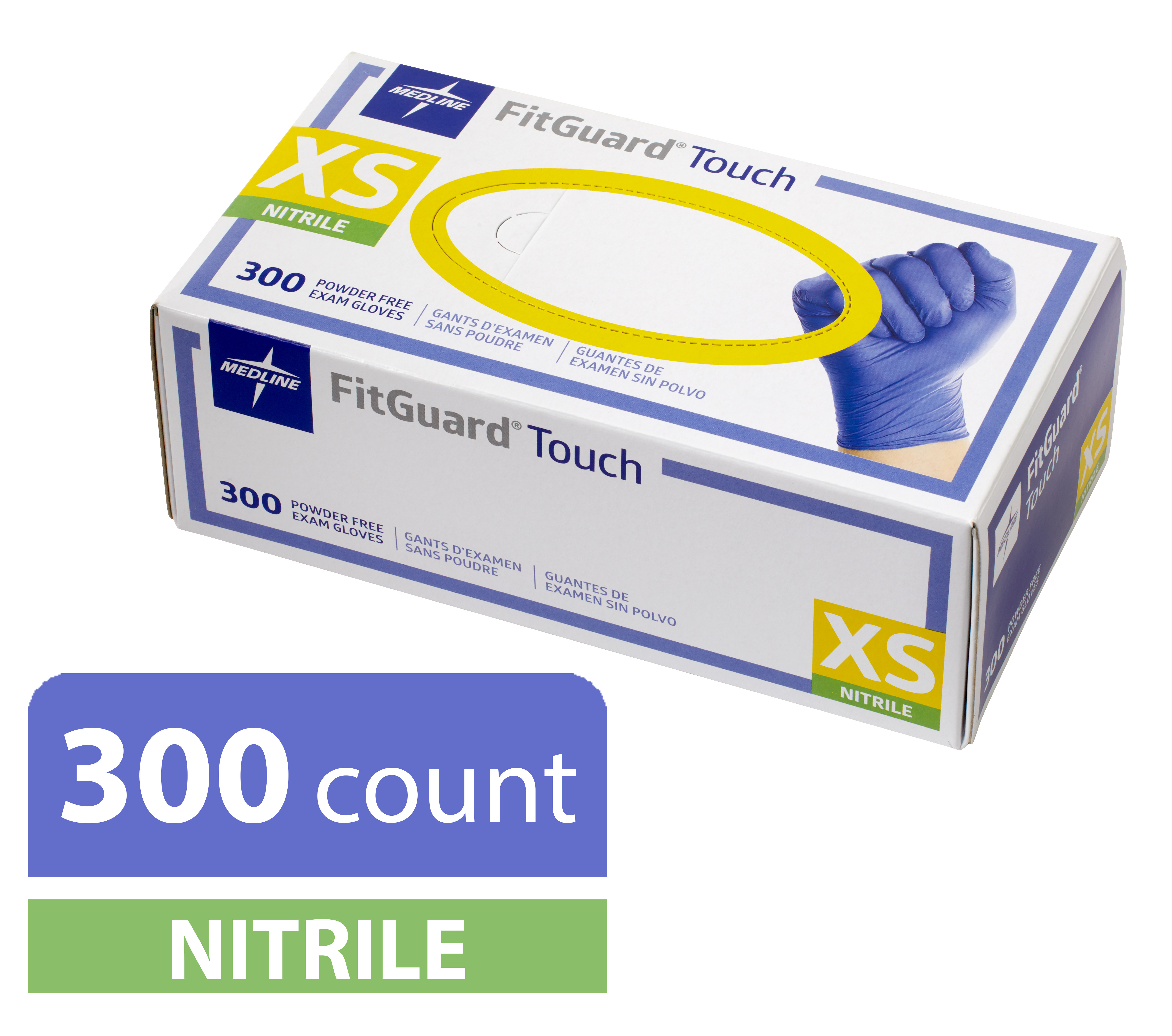 Medline Accutouch Chemo Nitrile Exam Gloves 100CT (Pack of 10