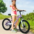 thumbnail image 3 of Zukka 20 inch Kids Mountain Bike Steel Frame Hardtail Bicycle for Child Aged 7-10 Years Purple, 3 of 7