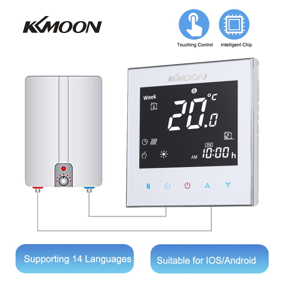 KKmoon LCD Digital Water/Gas Boiler Heating Thermostat with WiFi Connection 