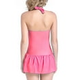 thumbnail image 3 of Womens One-Piece Bathing Suit Tie Back Tummy Control Swimwear Monokini Open Back Swimsuit, 3 of 4