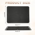 thumbnail image 2 of Uxcell Silicone Dish Drying Mat for Kitchen Counter, 18 x 16" Dish Drying Pad Heat Resistant Non-Slip for Kitchen Countertop Coffee Mat, Black, 2 of 7