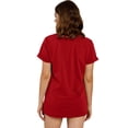 thumbnail image 3 of Dandelion Print Women Summer Plus Size Casual T-Shirt Short Sleeve Graphic Tees, 3 of 5