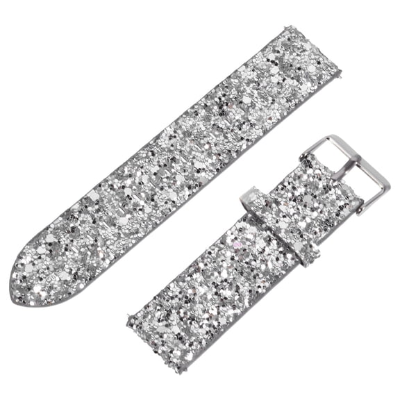 Niceauty 1Set Breathable Rugged Smartwatch Band for Watch 3/4/5 Silver Adjustable Practical Design