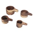thumbnail image 1 of Conjuntos de Tazas de Mediciónico de Madera, Tazas de Medición Fácil de Limpiar A Escala Transparente 4 piezas cómodo apilable con agujeros colgantes para ingredientes segos, 1 of 7
