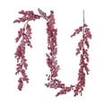 thumbnail image 2 of Qwtwty 6 ft Christmas Greenery Garland, Fake Vines Real Touch Artificial Berry Garlands for Mantle, Fireplace, Table Decorations, 2 of 7