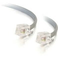 thumbnail image 2 of C2G Modular - Phone cable - RJ-12 (M) to RJ-12 (M) - 50 ft - silver, 2 of 9