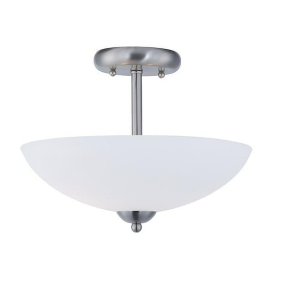 Taylor 2-Light Semi-Flush Mount, Satin Nickel