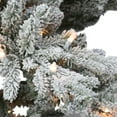 thumbnail image 5 of Pre-Lit 7.5' Flocked Utah Fir Artificial Christmas Tree with 500 Lights, Green, 5 of 6