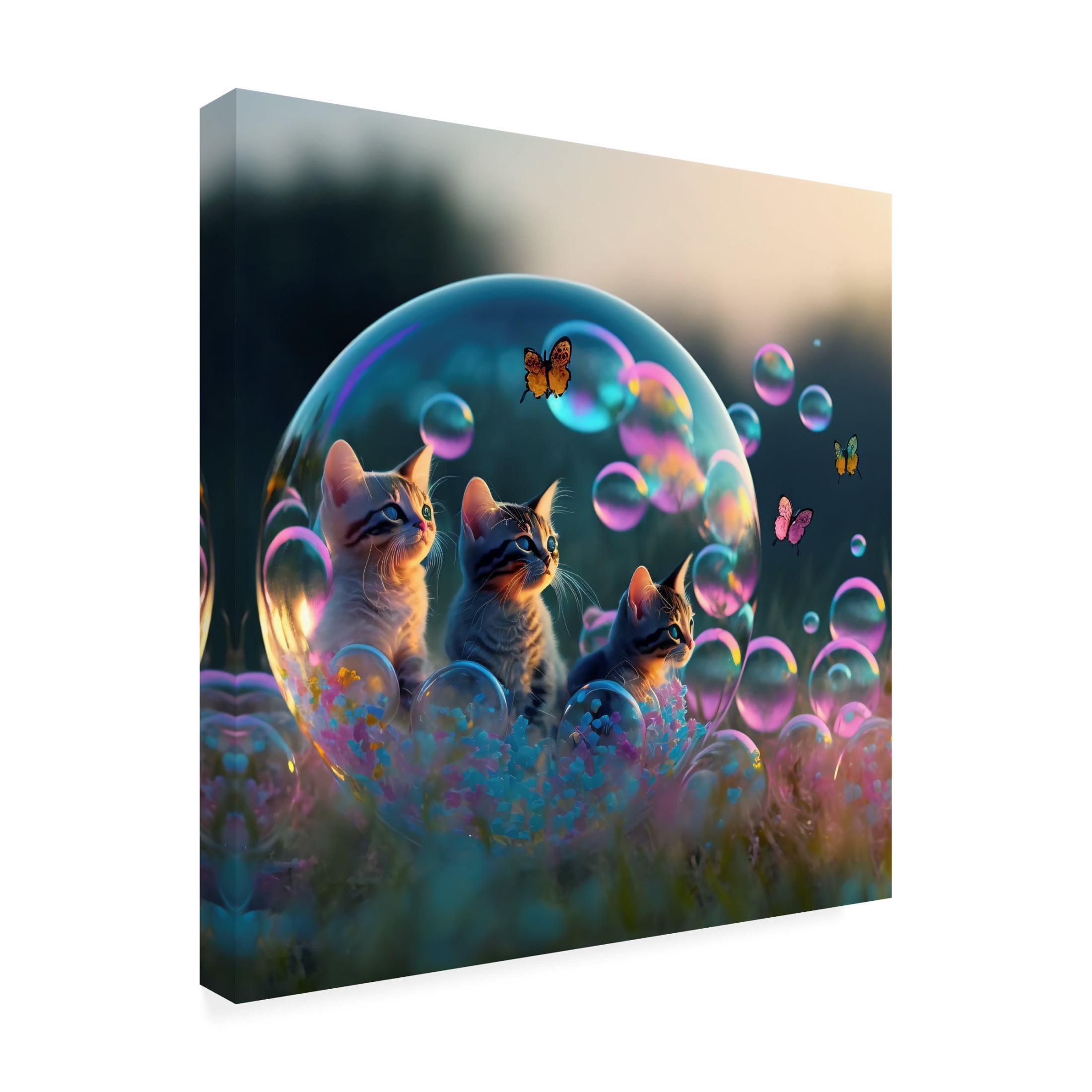 Canvas Wall Art - Ray Heere 'Mystical Morning 22' Wall Art for Living Room, Bedroom, or Office Décor by Trademark Fine Art - 24 x 24 Inches