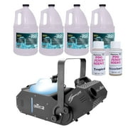 Chauvet DJ Hurricane 1800 Flex DMX Controllable Fog Machine with Variety Fog Juice Package