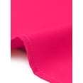 thumbnail image 5 of Agnes Orinda Women's Plus Size Work Pleated Short Sleeve Round Neck Tulip Sleeves Summer Blouses 2X Hot Pink, 5 of 6