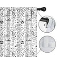 thumbnail image 4 of Blackout Kids Curtains,Baseball Football Pattern Childrens Insulated Curtains Set Of 2,Bedroom Essentials,Toddler Room Decor 52"x63", 4 of 5