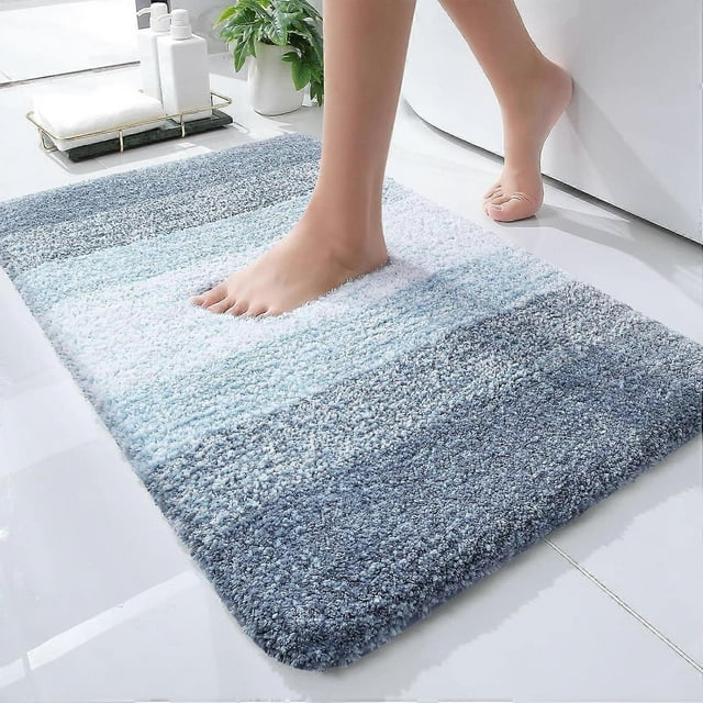 Luxury Bathroom Rug Mat 20x30, Extra Soft and Absorbent Microfiber Bath Rugs, Non-Slip Plush Shaggy Bath Carpet, Machine Wash Dry, Bath Mats for Bathr