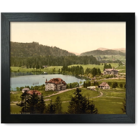 Framed Print: On The Lake, Titisee, Black Forest, Baden, Germany, circa 1890